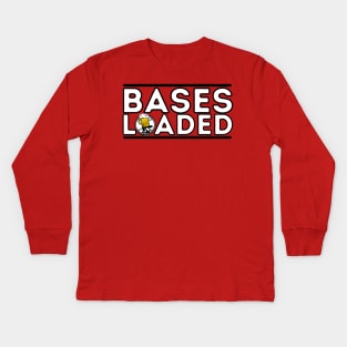 Bases Loaded Type Kids Long Sleeve T-Shirt